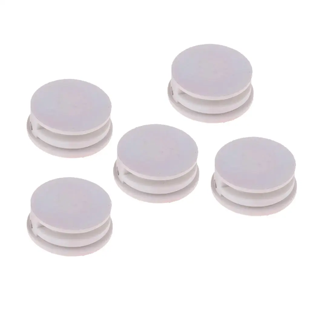 수상 스포츠 서핑보드 가죽 끈 플러그, 웨이크보드 수리 부품, 흰색, 직경 3cm, 5 개
