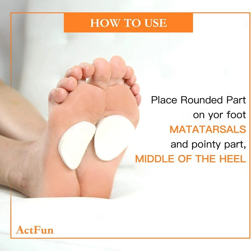 Metatarsal Felt Feet Pads insert pads foot cushion pain relief forefoot support adhesive foam foot cushion pad for men and women