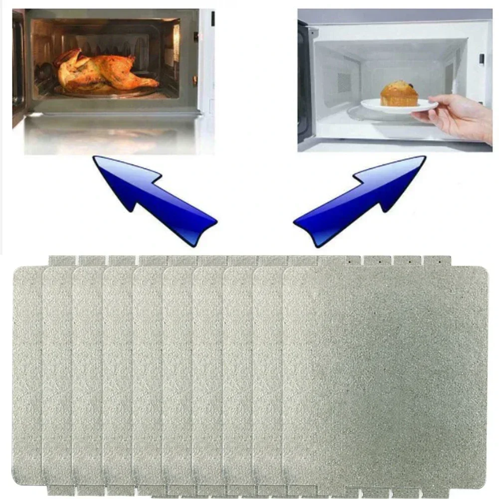 1/5/10pc Microwave Oven Mica Sheet 9.9 X 10.8cm Mica Plate Wave Guide Cover Plate Environmental Insulation Microwave Oven Heater