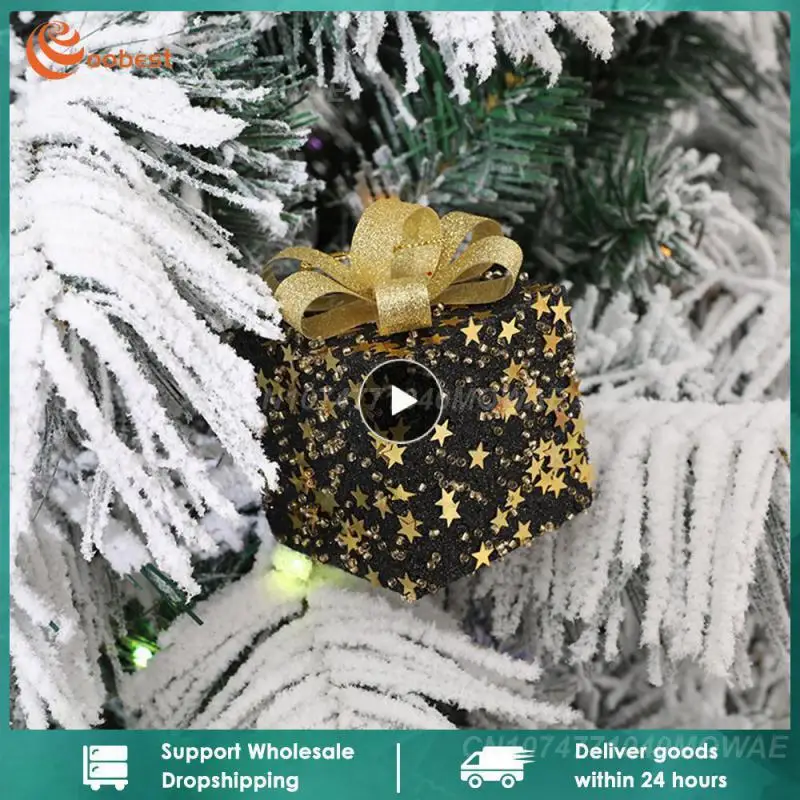 

Подарочная коробка, Рождественская тема, Рождественское украшение, Очаровательная Рождественская елка, отличный материал, подвеска с элементами рождественской личности