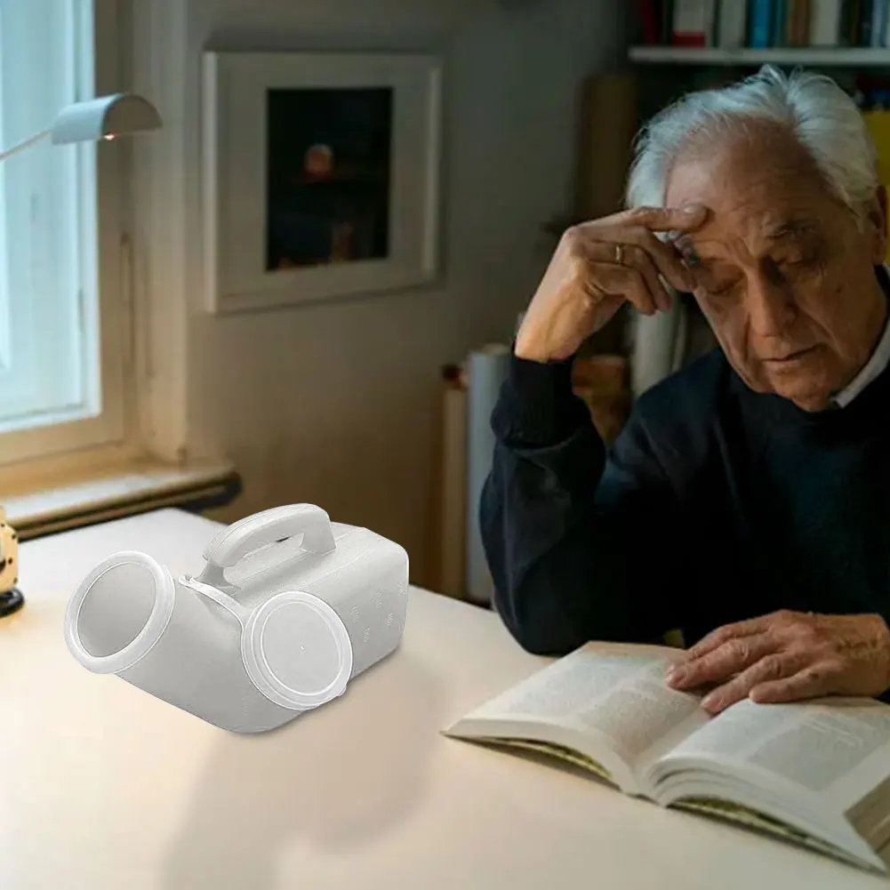 Description Picture 4 of item1200ml Urinals for Men Spill Proof Pee Bottle Plastic Mens Bedpan Bottle with Lid for Car Elderly and Incontinence