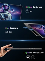 UPERFECT 4K Portable Monitor 16″ 3840×2400 IPS Laptop Extend Screen 1200Nits USB C HDMI Computer PC Gaming Display With Speakers
