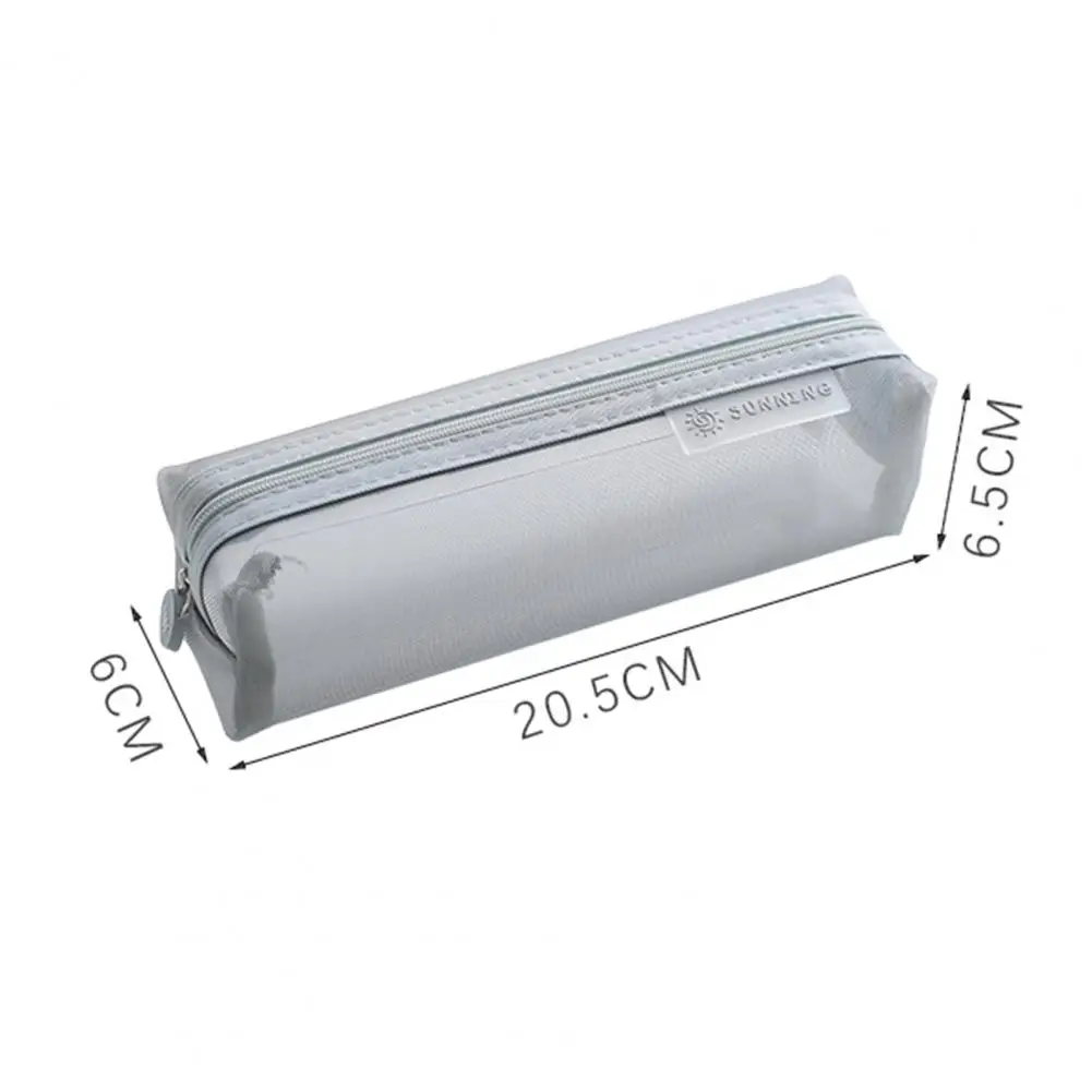 Pencil Case Transparent Stationery Pencil Bag Examination Mesh Pen Case Pouch Zipper School Supplies cajas de l&aacute;pice pencil cases