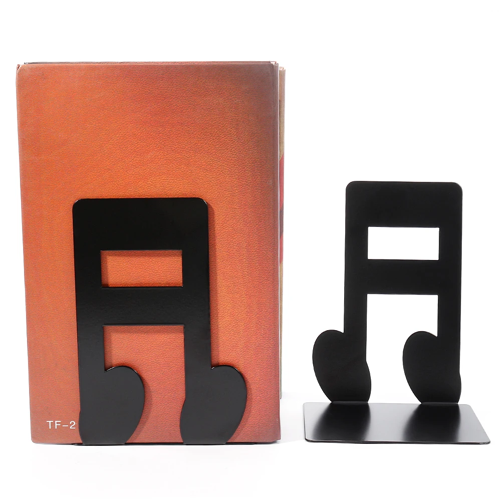 Black Chords Book Ends Organizer Book Stand Shelf Heavy Book Iron Bookends Book rack Stand Iron Home Desk Stationery 6