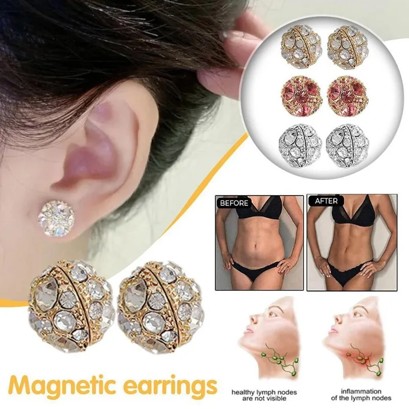 Slimming Earrings Women Slimming Anti Cellulite Slim Products Ear Studs Health Care Lose Weight Slim Down Fat Burner