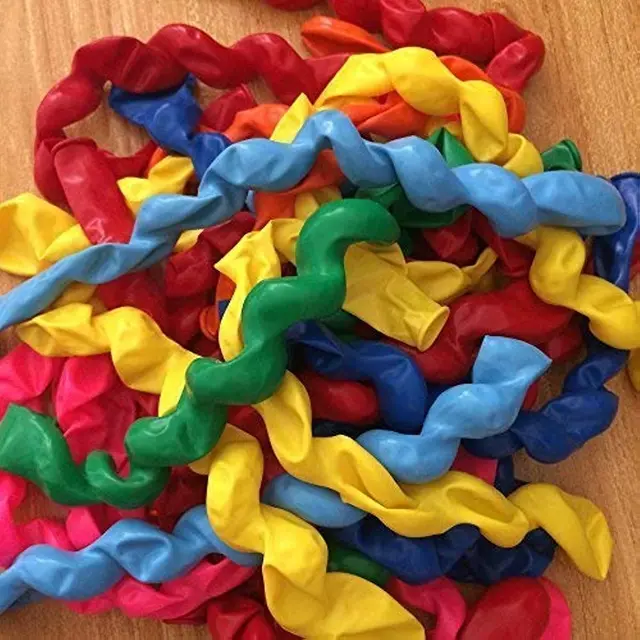 Ballon Long en spirale multicolore, 20/50 pièces, ballon en Latex Spiraal torsadé Unique, décorations de mariage, joyeux anniversaire, vacances, jouets pour enfants 5