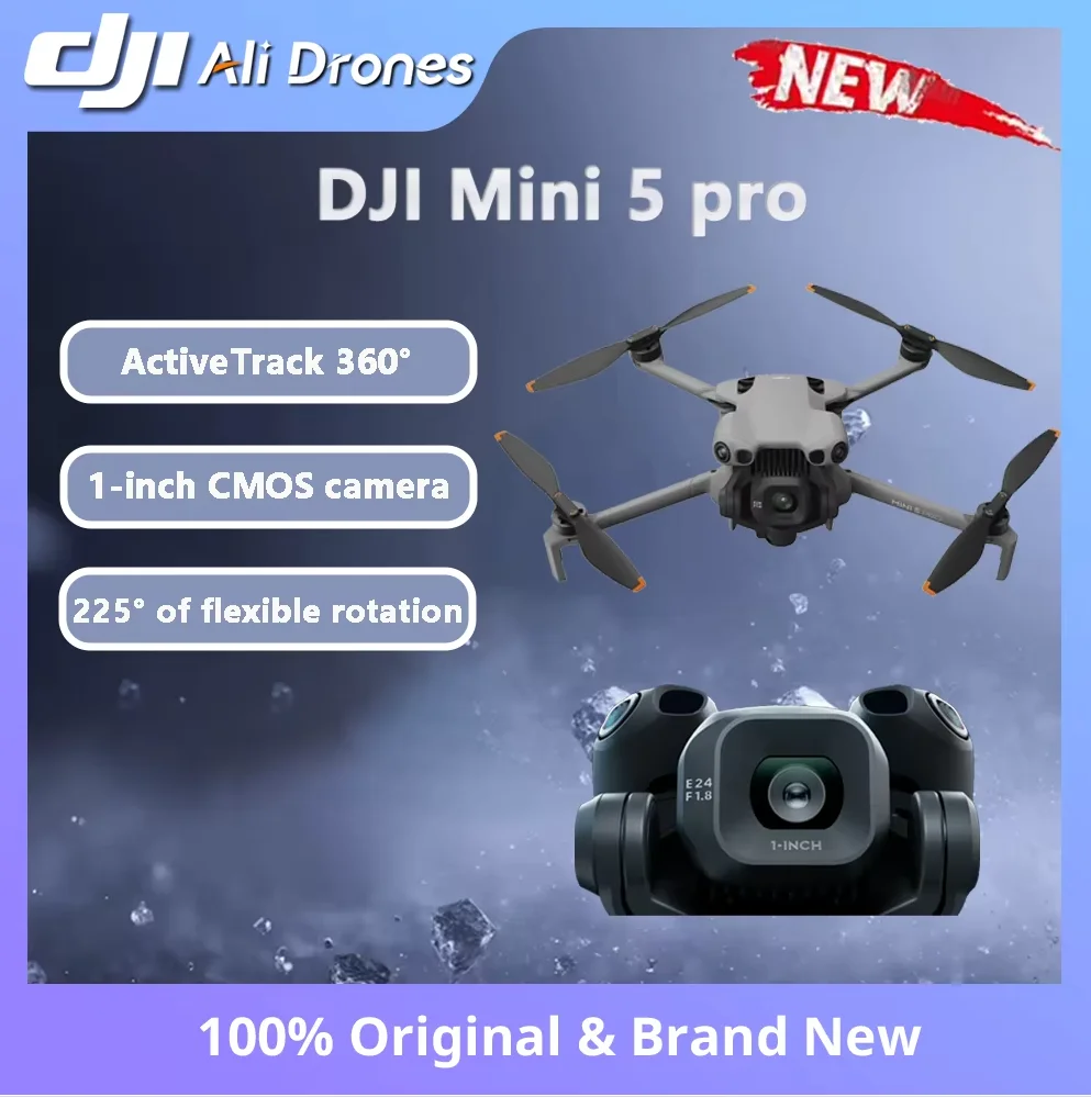 โดรนถ่ายภาพคมชัด DJI Mini 5 Pro ขนาดเล็ก บินง่าย