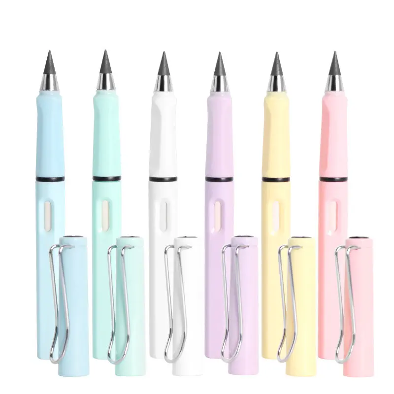 40Pcs Eternal Pencil Unlimited Writing No Ink Pen Pencils For Writing Art Sketch Stationery Kawaii Pen School Supplies
