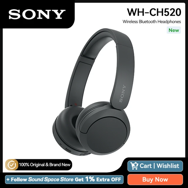 Auriculares Sony Bluetooth Inalámbricos WH-CH520 azul