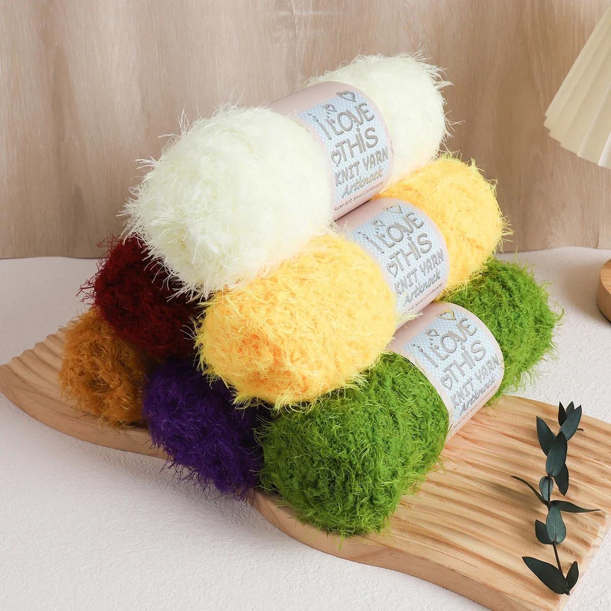 1pc 100g Yarn Tricot Wool Blends Yarn Baby Plush Crochet Purses Cotone Per Uncinetto Baby Chunky Knit Sweater