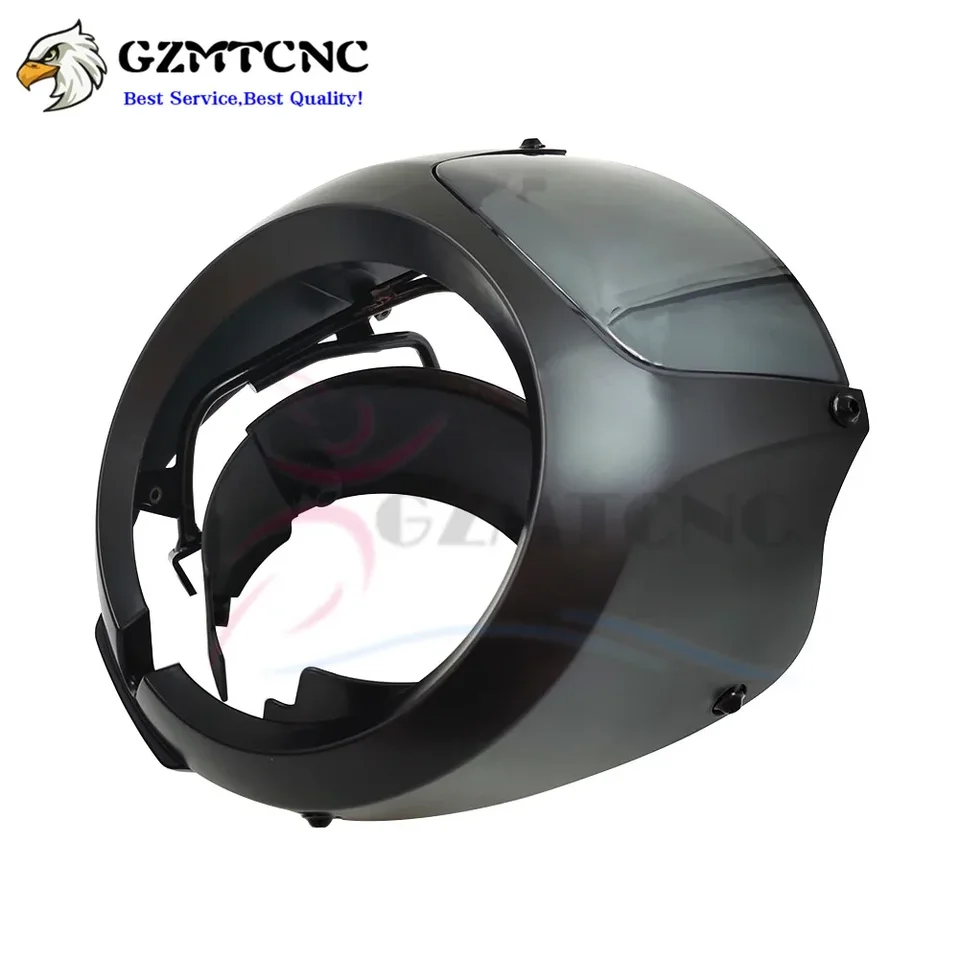 TAZGANTAX Motorcycle Front Mask Cover Windscreen Wind Deflector For Rebel CMX 500 300 Headlight Fairing Windscreen Compatible With Ho-nda Rebel CMX500 CMX300 17-19 (Silver