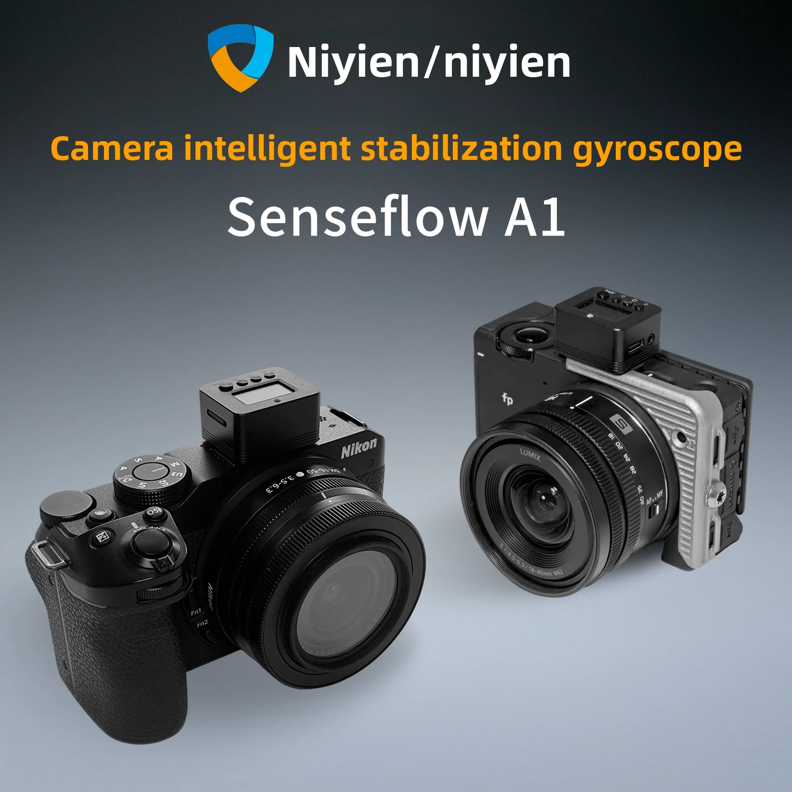 Stabilisateur de caméra Niyien Senseflow A1 en action, maintenant une vidéo fluide même en mouvement rapide.