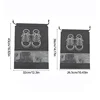 5pcs/set Shoe Storage Bag With Thickened Non-woven Fabric Strap Mouth Large Capacity Travel Waterproof Shoe Bag Moistureproof 6