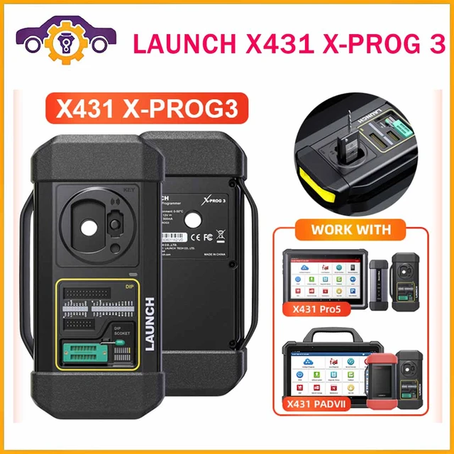 Launch X431 PRO5 PRO 5 Bi-Directional Diagnostic Coding Tool Plus X-PROG 3  GIII Immobilizer Key Programmer