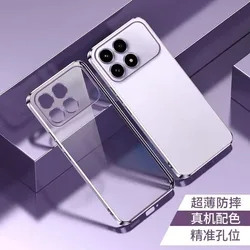 Deluxe Electroplated Silicone Transparent Shockproof TPU Phone Case for Poco F8 pro (PURPLE)