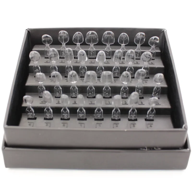 2×32-teiliges Dental-Veneer-Formen-Set, Komposit-Harz-Formen, lichthärtend, autoklavierbar, für vordere Zähne, Zahnaufhellungswerkzeuge