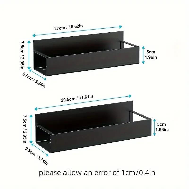 1PC magnetic storage rack with hooks for household kitchen refrigerator washing machine side hanging storage rack ﻿ 6