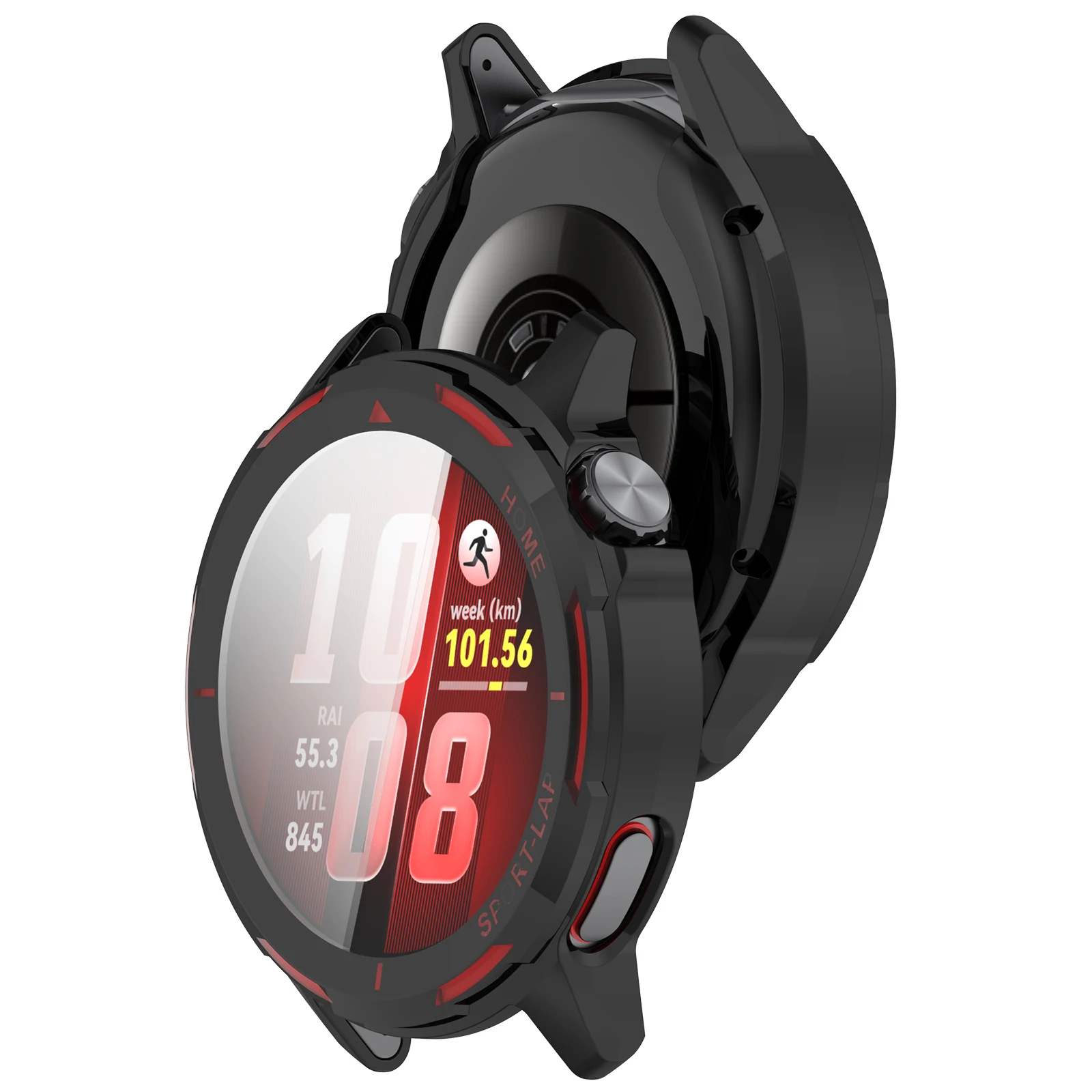 Clear Protector Full Screen TPU Case - Shock-Resistant Smartwatch Cover