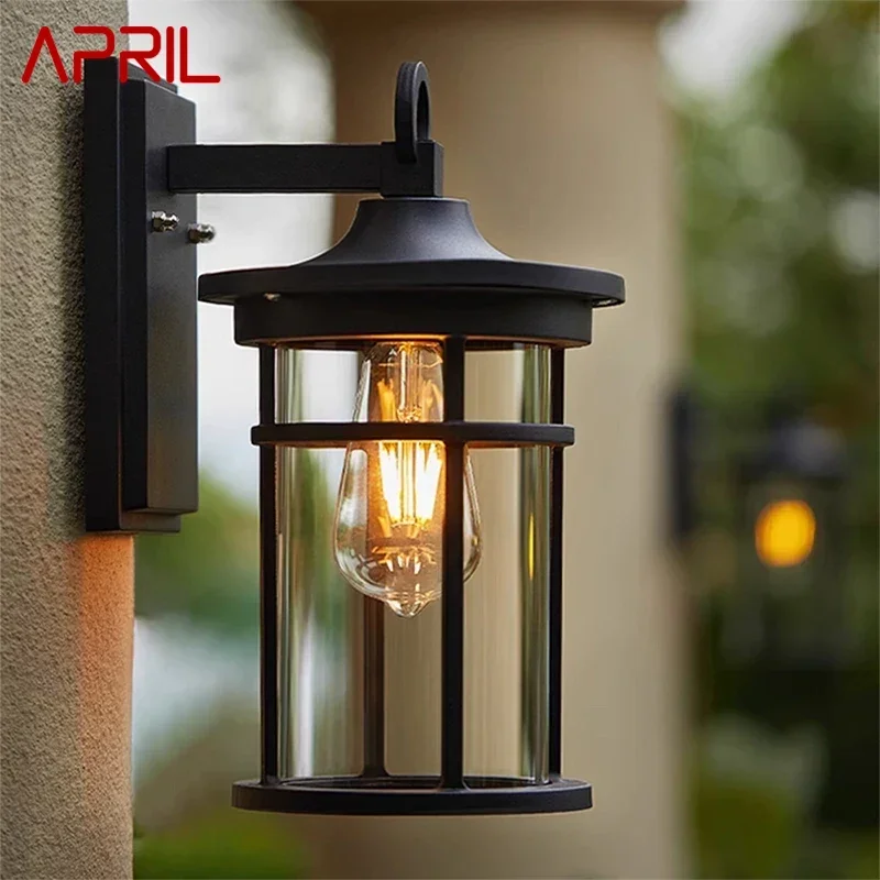 

APRIL Contemporary LED Outdoor Wall Lamps Electric Simplicity Waterproof Balcony Hallway Courtyard Villa Gate Hotel
