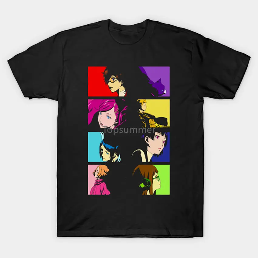 

Persona 5 T-Shirt Manga Anime Japan Ann Takamaki Ryuji Sakamoto Morgana Makoto Niijima Ren Amamiya Yusuke Kitagawa