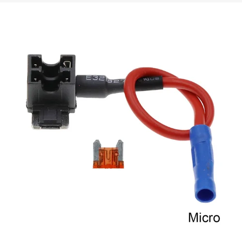 Car fuse holder 12V 24V add-a-circuit tap adapter with 10A fuse