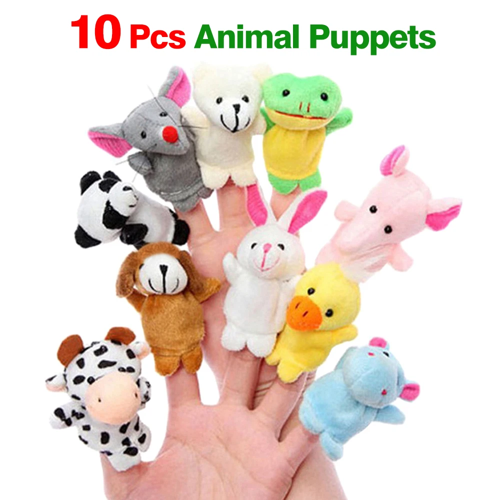 Finger Puppets Children Storytelling Props Baby Bed Stories Helper