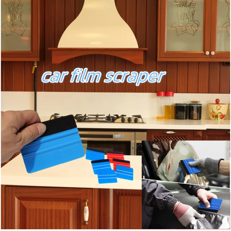 Bubble Removal Car Window Film Tool Multifunctional Adjustable Light Construction Film Wool Scraper 10-piece Felt Car Scraper