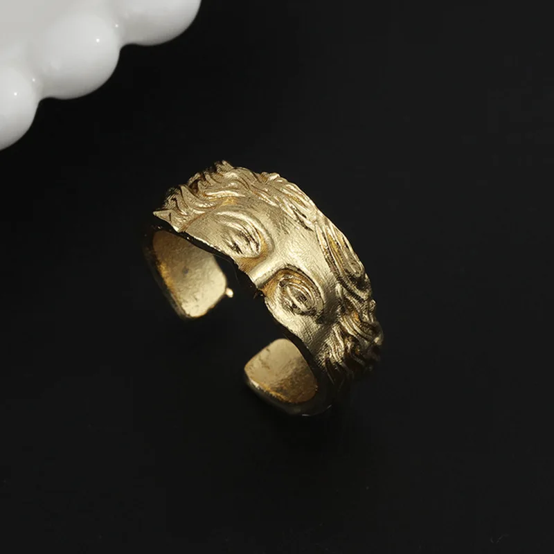 Venus Half Face Ring for Both Men and Women Adjustable Opening half face ring