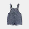 Infant Baby Boys Jeans Overalls Love Patch Pocket Denim Suspenders For 0-4T Kid Boys Solid Toddler Boys Jumpsuit Casual Clothes 6
