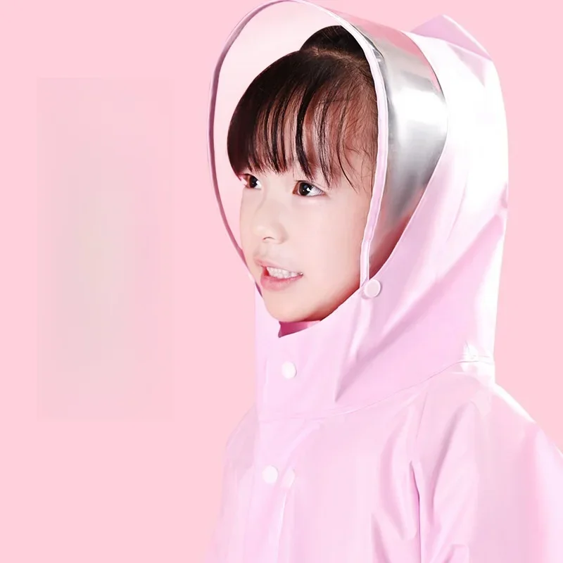 Cute Kids Raincoat PVC Waterproof Children Dinosaur Unicorn Rain Poncho Rain Coat Jacket With Backpack Position Student RainWear