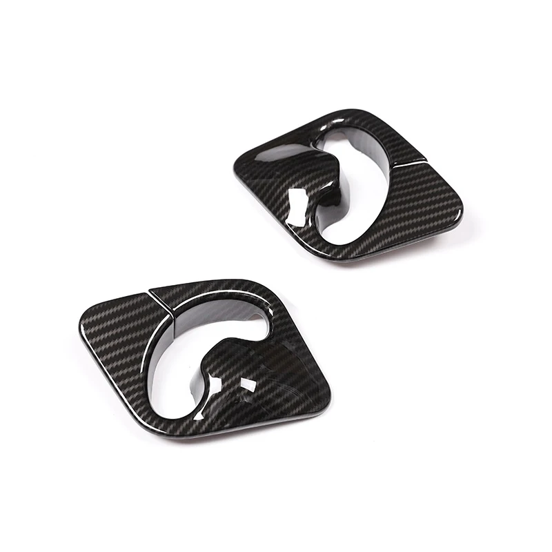 

For BMW X5 X6 F15 F16 2014 2015 2016 2017 2018 2pcs ABS Carbon Fiber Texture Front Seat Safety Belt Cover