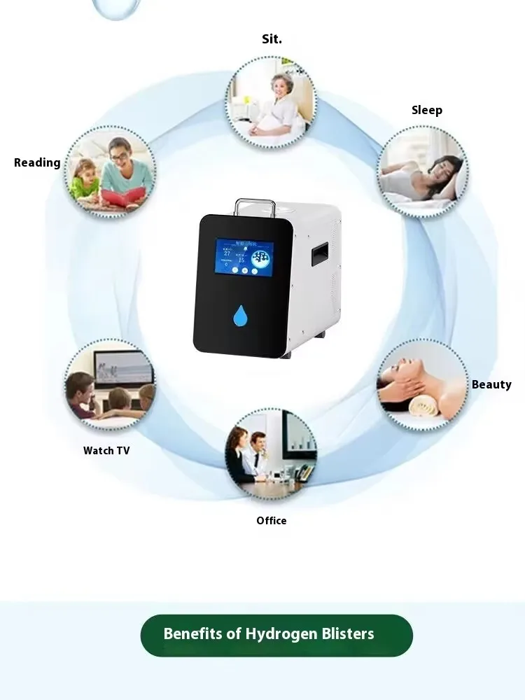 Home intelligent hydrogen production bath machine, SPE electrolysis technology, safe, antioxidant, and skin protection