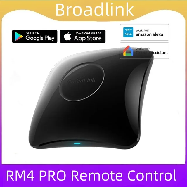 2025 BroadLink RM4 Pro Universal Remote Control RF Controller IR Switch Smart Home Works Alexa Google Assistant