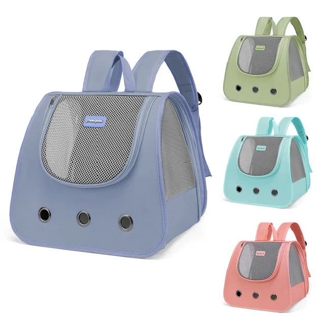 Cat Backpack Supplies Portable breathable double shoulder cat bag foldable puppy backpack fashionable and expandable pet bag 2