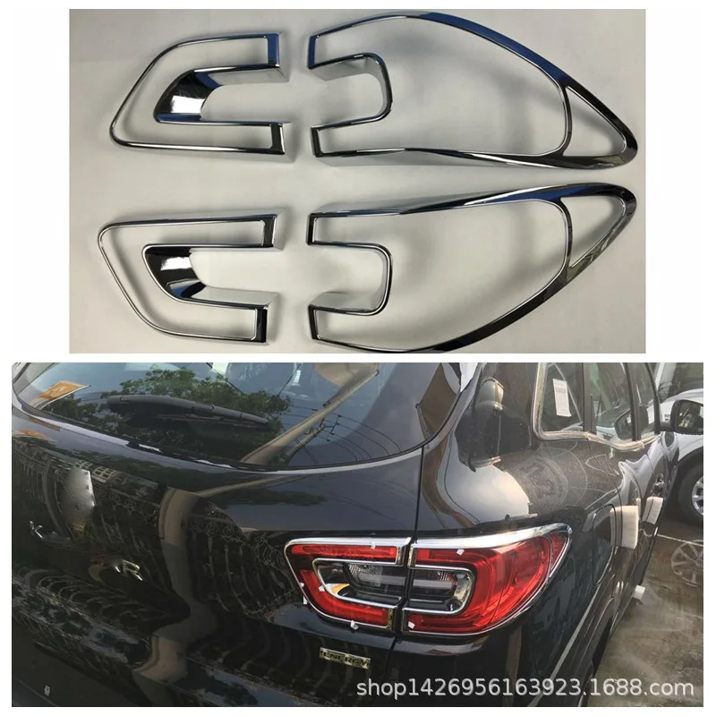 

For Renault Kadjar 2017 car assecories Rear Trunk Tail Lamp Cover Abs Car Stickers Styling