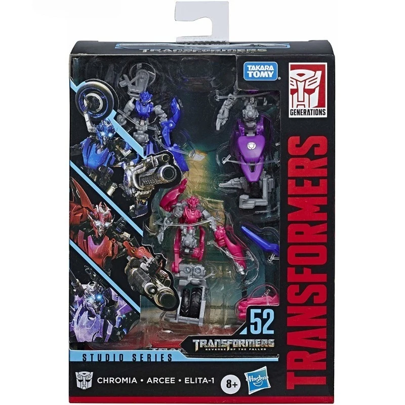 재고 있음 Hasbro Transformers 장난감 스튜디오 시리즈 SS-52 Chromia Arcee EL1TA-1 모델 로봇 컬렉션 액션 피규어 장난감 선물