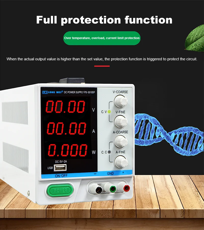 30V 10A DC Switching Power Supply LONGWEI PS-3010DF Bench Equipment For Testing
