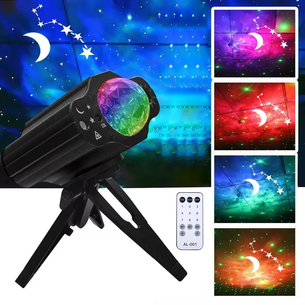 Starry Projector Night Light Projection Lamp Decorate Light with Remote Led Lights For Bedroom Decoration Birthday Gift Party