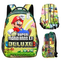 Marioed Super Mario Large Capacity School Bag Fully Printed Fashion Backpack  Backpack Birthday Gift Mochila 5