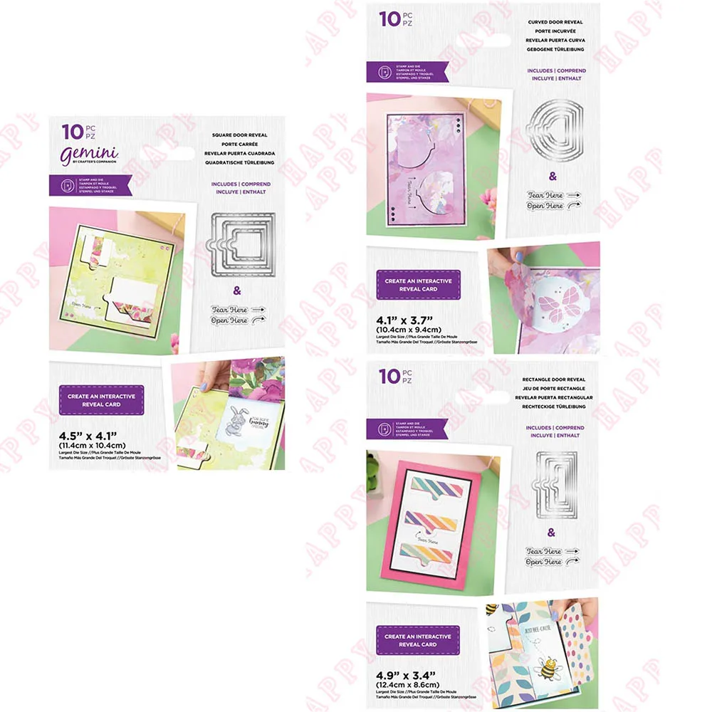 

Metal Cutting Dies And Clear Stamps For Scrapbook Stamps Album Craft Paper Card Decoration Die Cut Square Curved Rectangle Door