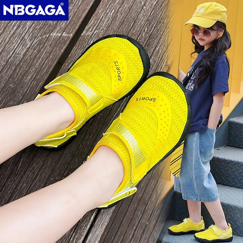 Children's Lightweight Non-Slip Aqua Shoes for Summer Beach & Outdoor Adventures