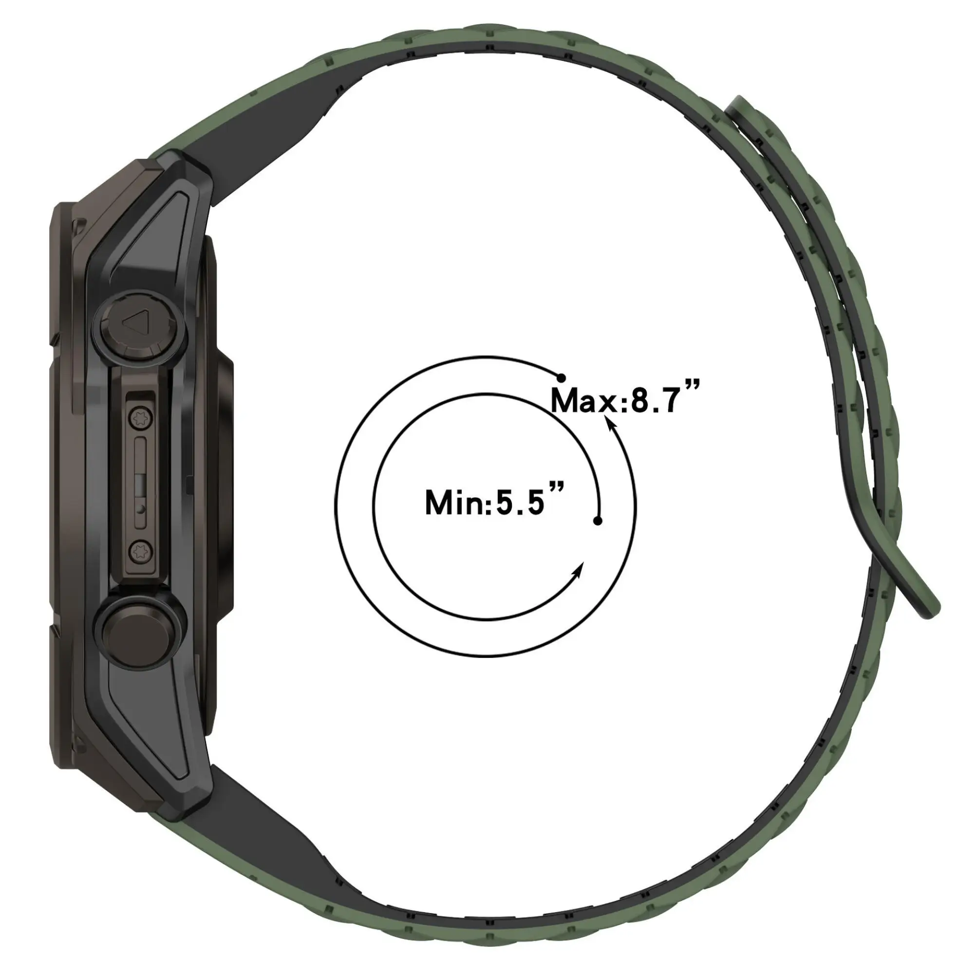 Silicone Magnetic QuickFit Bracelet Strap - Universal Fit