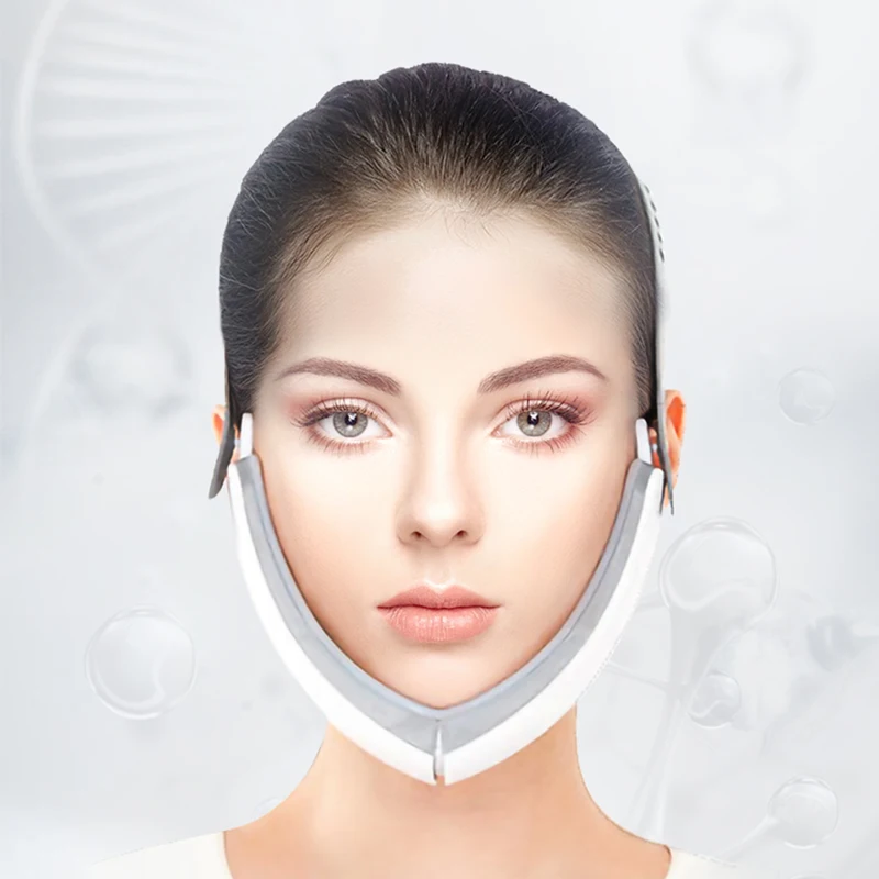 Vibration facial massage Slimming LED lights infrared V Face shaping
