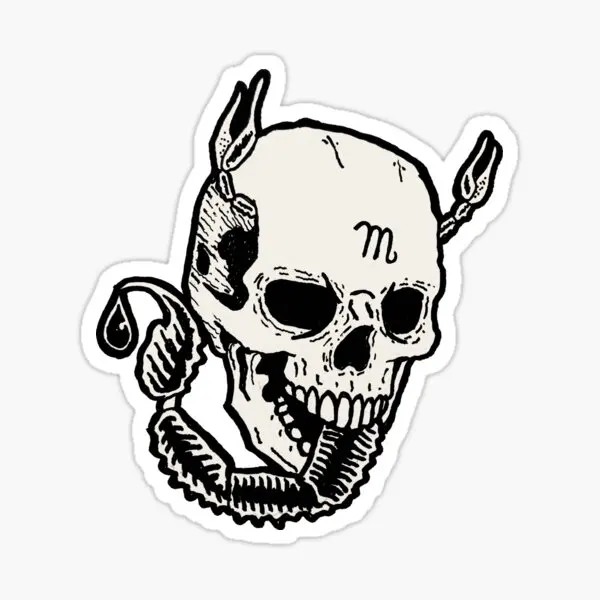 

Scorpio Glossy 5PCS Car Stickers for Background Motorcycle Fridge Car Home Living Room Kid Room Window Cartoon Decorations
