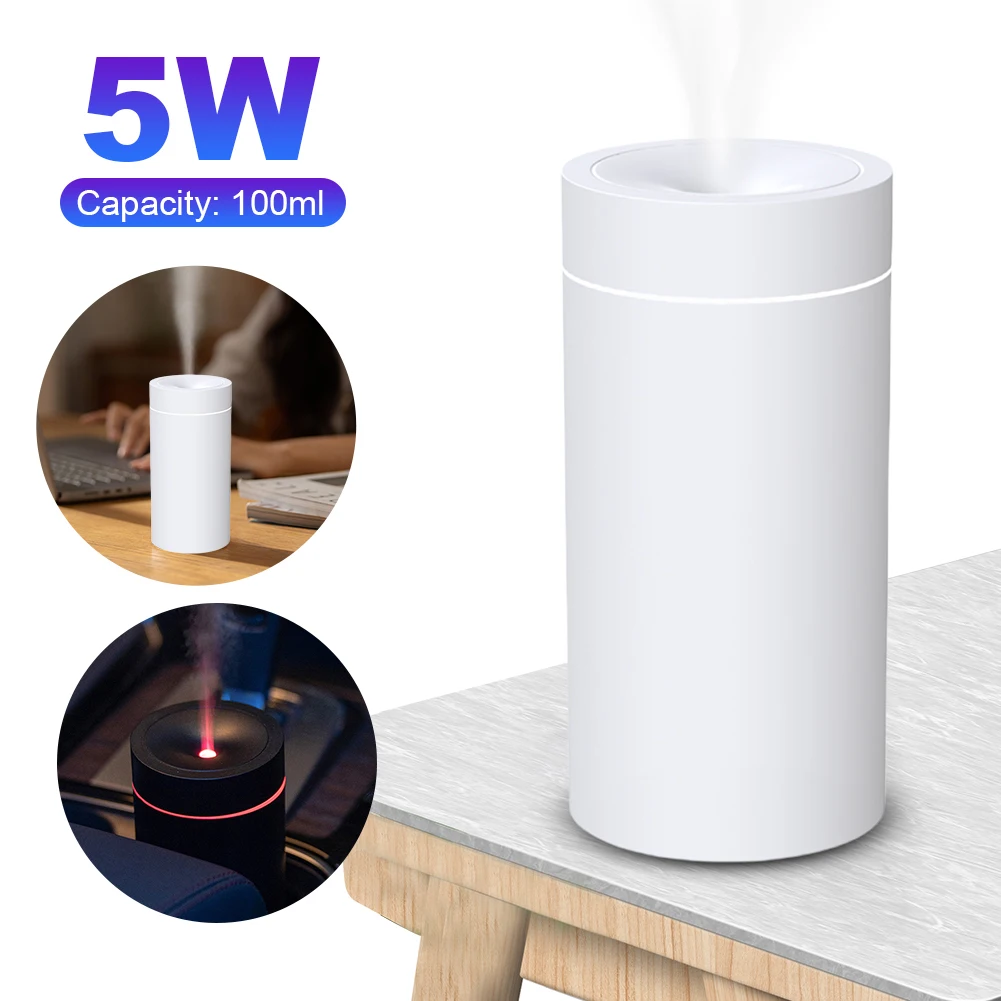 100ml Car Diffuser Humidifier Rechargeable Car Essential Oils Diffuser 2000mAh Humidifier Air Freshener for Home Office