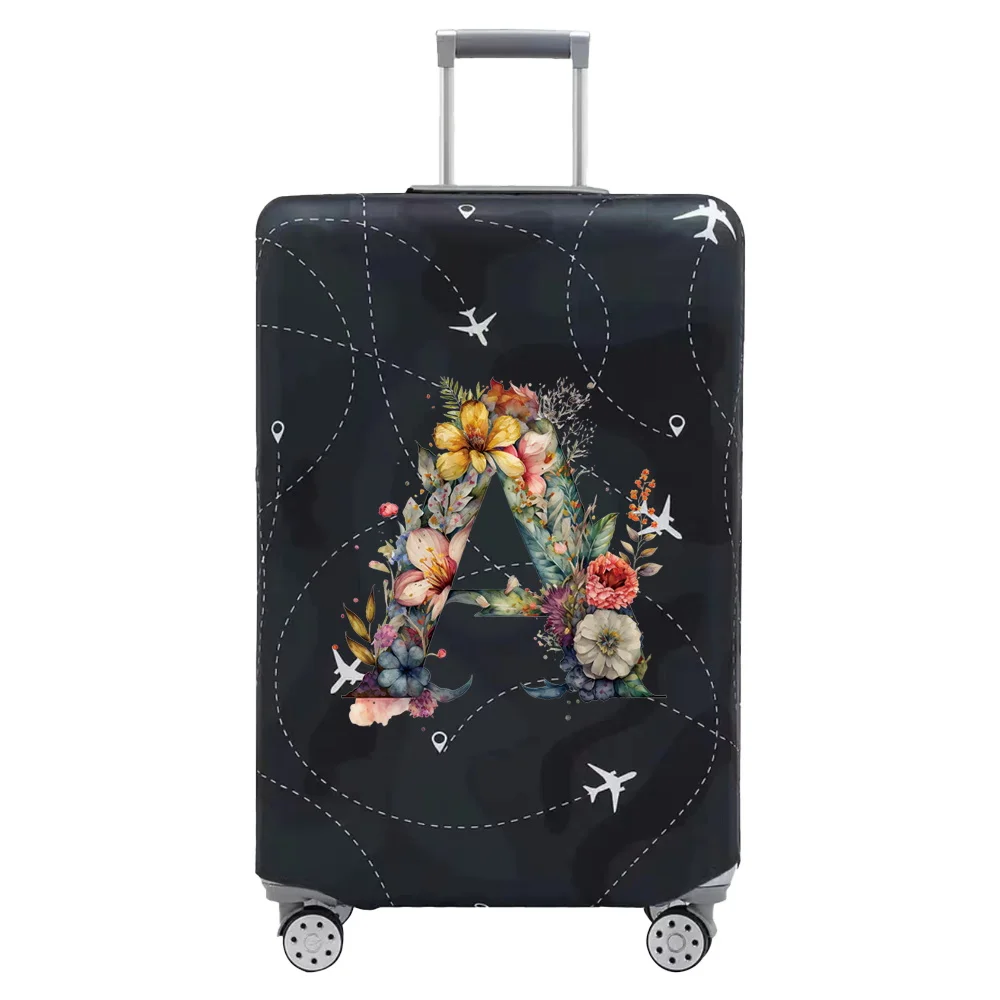 Travel Suitcase Cover Luggage Stretch Fabric Protective Covers Baggage Case Cove 18-28 Inch Suitcases Floral Letter Series luggage cover