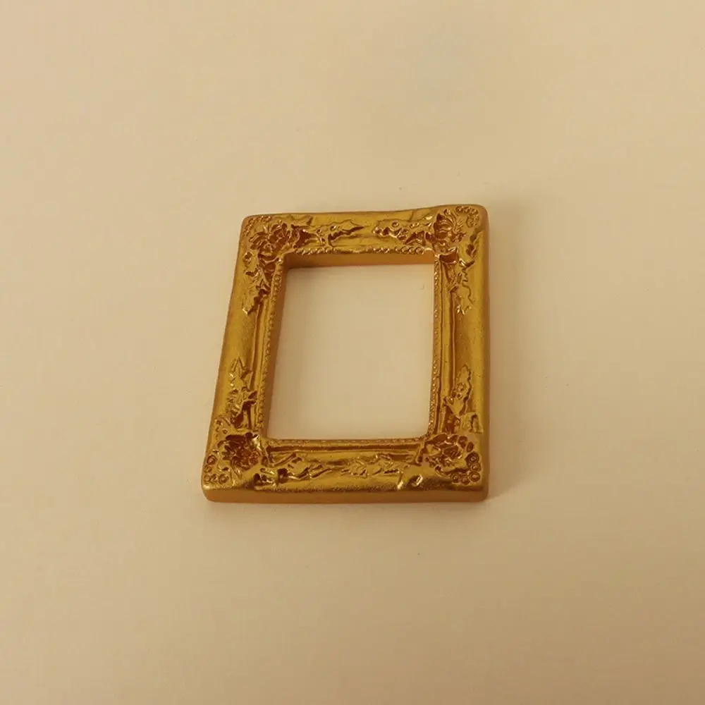 내구성 DIY 수지 사진 프레임 소형 소박한 미니 거울 소품 3D 거울 작은 모델 쥬얼리 액세서리