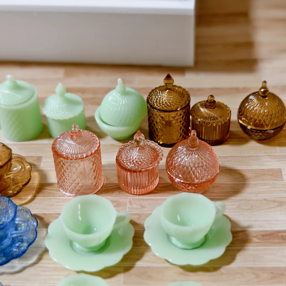 Kotkiddy - Set Di 6 Cibi In Miniatura Per Casa Delle Bambole, Pasta E Tè, Giocattolo In Scala Per Accessori - 4