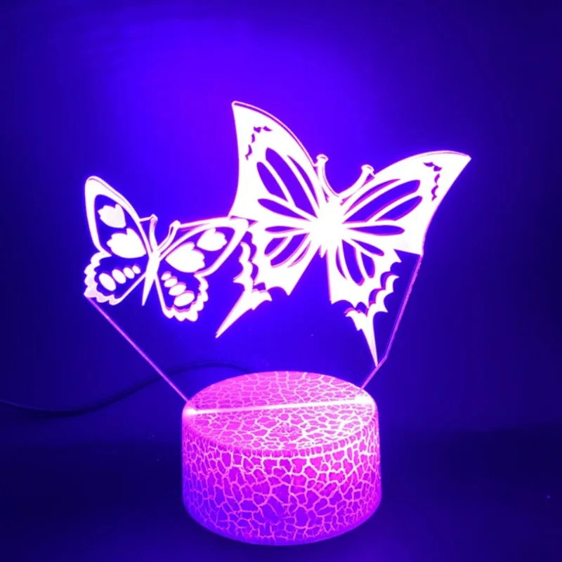 

Nighdn Butterfly Lamp Led Night Light for Kids 7 Color Change USB Table Bedside Lamp Child Nightlight Birthday Christmas Gift