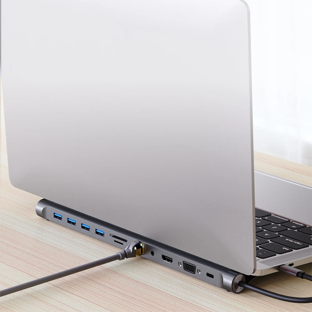 Hub USB C 11-in-1 Con HDMI 4K, VGA, Ethernet - Per MacBook, PC - Foto 2